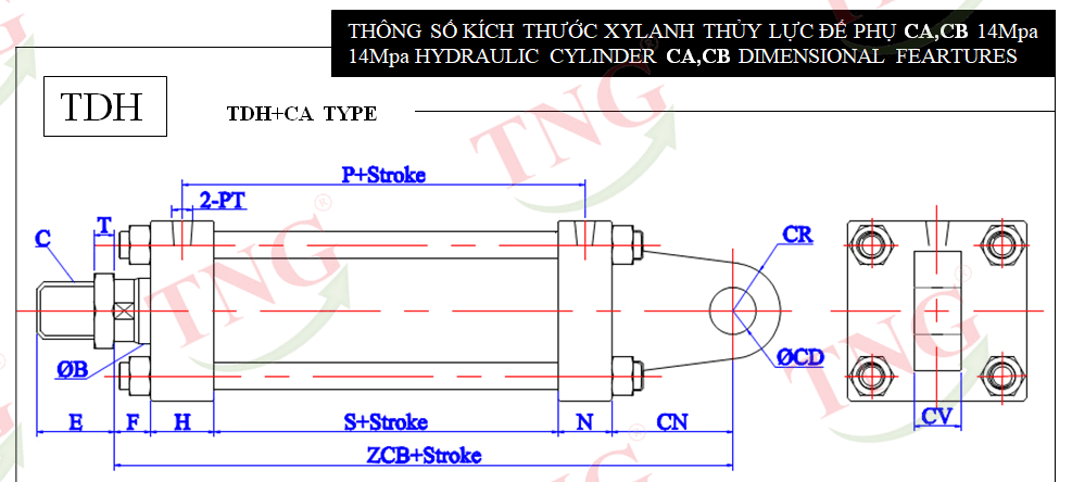 Xy lanh vuông TDH-CA